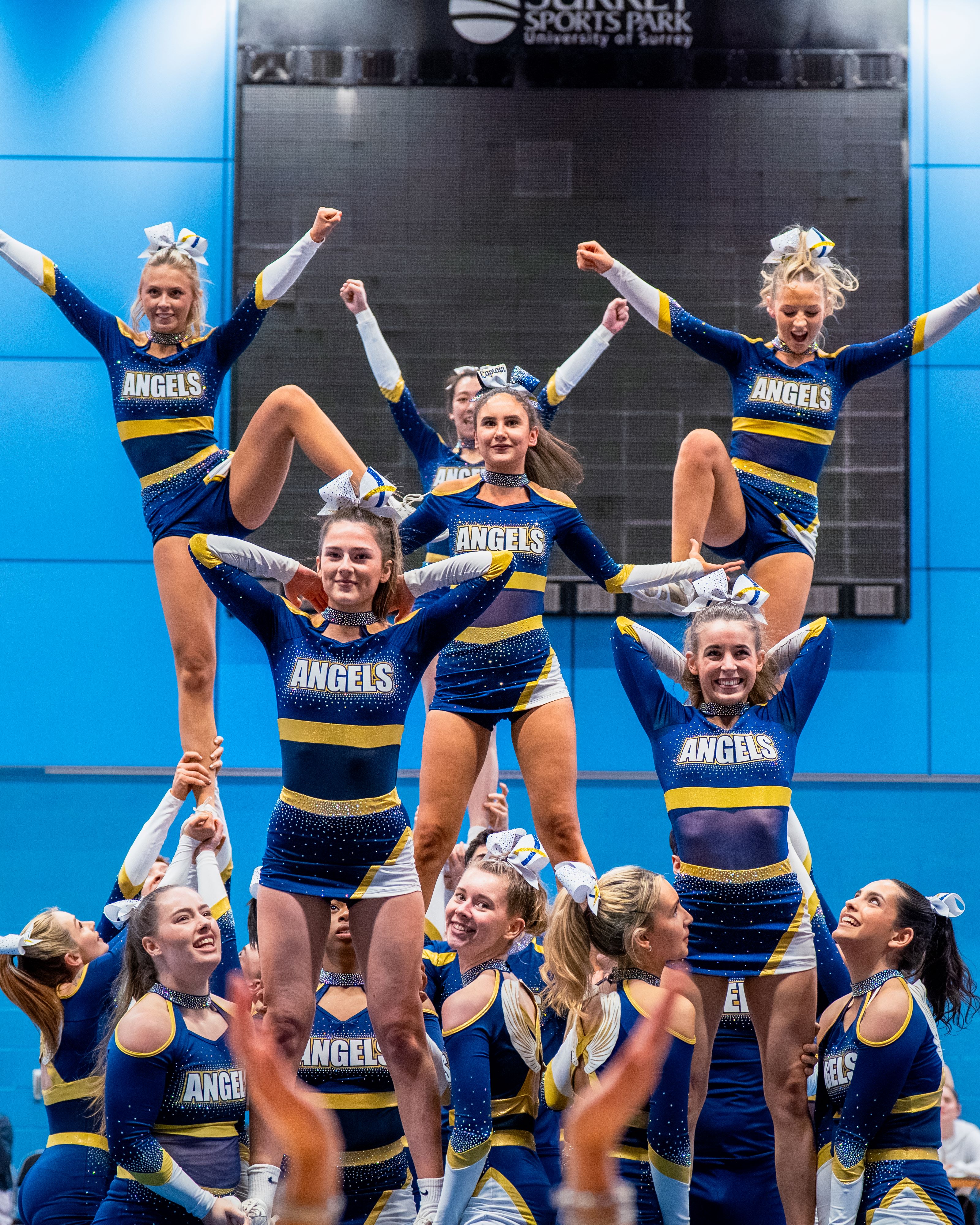 Surrey Angels cheerleaders