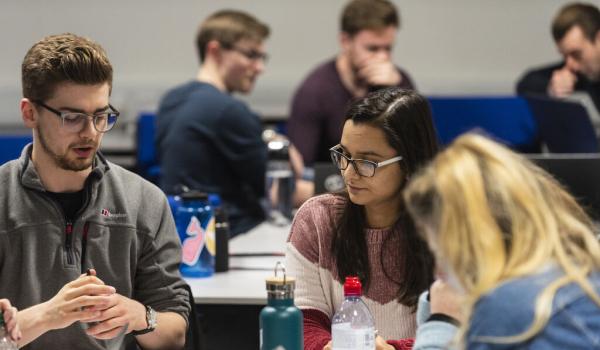 Student developing skills at university