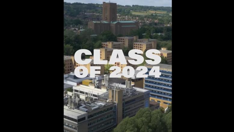 University of Surrey campus, class of 2024 