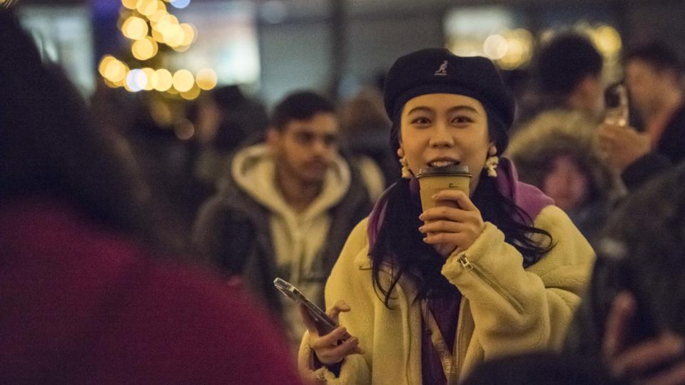 Students attending the Surrey Switch On event