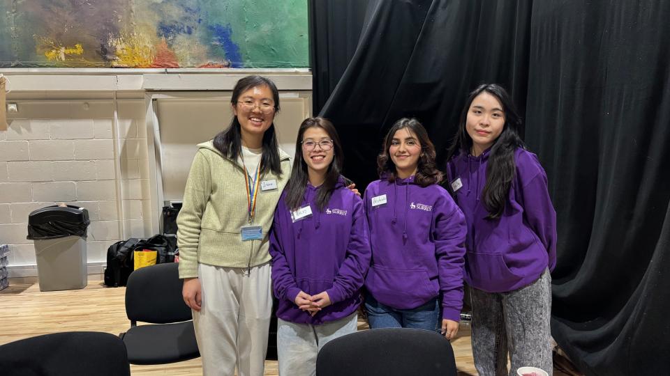 Student Helpers at the Spring Careers Fair